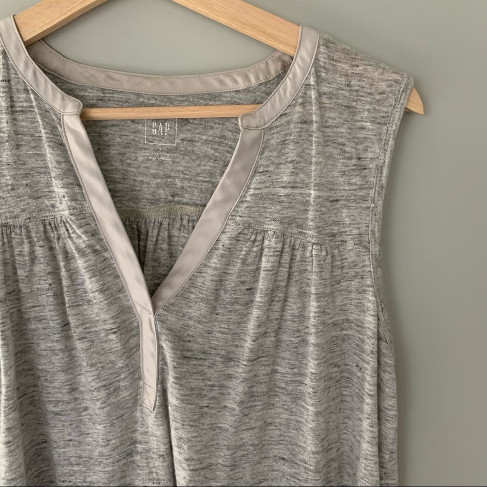 Gray Flowy Tank Top